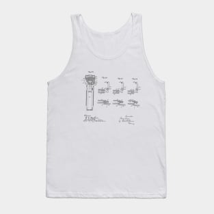 Gun Design Vintage Patent Hand Drawing Tank Top